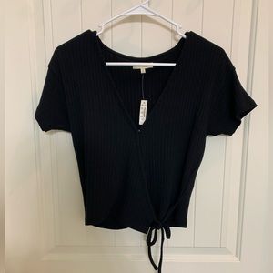 Madewell Tie Front Top